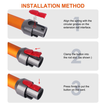Wywywide Extension Wandcleaner Head Clip Latch Tab Button Replacement For Dyson V7 V8 V10 V11 V15 Vacuum Cleaner Electric Driv