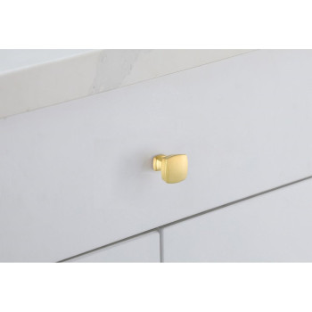 Irvin 13 Brushed Gold Square Knob Multipack Set Of 10