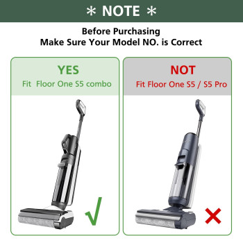 Only S5 Combobrush Roller Replacement Parts For Floor One S5 Combo Cordless Wet Dry Vacuum Cleaner 2 Pack Brush Rollers 2 P