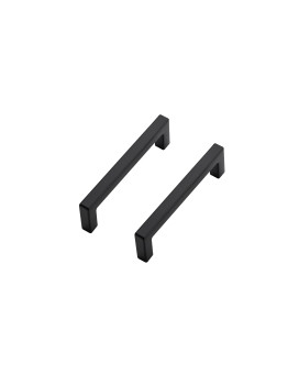 Ravinte 10 Pack Solid 312 Inch Center To Center Slim Square Bar Drawer Handles Kitchen Cabinet Handles Black Drawer Pulls Kitc