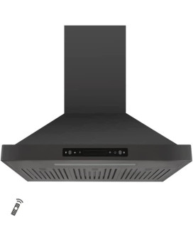 Vesta 800Cfm 30 Stainless Steel Wall Mounted Range Hood 6 Speeds Touch And Gesture Control 6 Top Round Vent Reusable Baffle