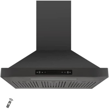 Vesta 800Cfm 30 Stainless Steel Wall Mounted Range Hood 6 Speeds Touch And Gesture Control 6 Top Round Vent Reusable Baffle