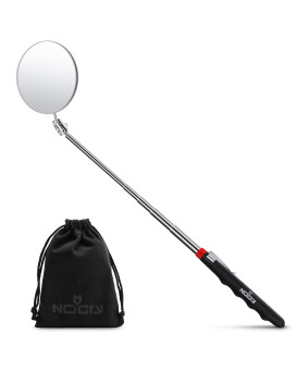 Nocry Heavy Duty Telescoping Inspection Mirror 323 Inch Round Mirror On A Stick 2In1 Storage Pouch Extendable Mirror Up T