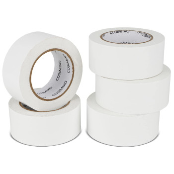 Cosimixo 5Pack White Heavy Duty Duct Tape 2 Inches X 30 Yards Strong Flexible No Residue Allweather And Tear By Hand Bu