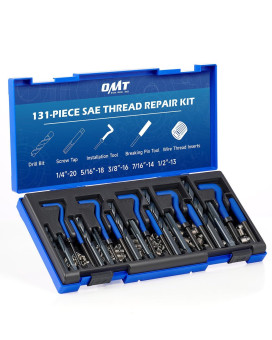 Orion Motor Tech Thread Repair Kit Sae Helicoil Repair Kit With Hss Drill Bits Thread Inserts Taps Breakoff Installation Tools