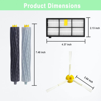 18 Pack Replacement Parts Compatible With Irobot Roomba 800 900 Series 805 850 860 861 864 866 870 871 880 890 891 960 980 981 9