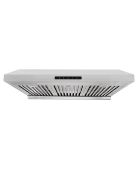 Vesta Arlington Bs 850Cfm Powerful 30 Under Cabinet Range Hood With Black Stainless Steel Twin Turbo Motors Delay Shufoff 3 S