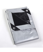 Guard Shield Silverblack Tarp Waterproof 16X16 Feet Medium Duty All Purpose Poly Tarps Cover 7Mil