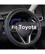 West Llama Customized Auto Car Steering Wheel Cover For Toyota Tacoma 4Runner Tundra Sequoia 15516 Inchdiamond Quiltedblack