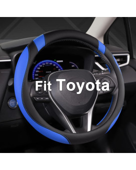 West Llama Customized Auto Car Steering Wheel Cover For Toyota Tacoma 4Runner Tundra Sequoia 15516 Inch Blackbluelarge Size