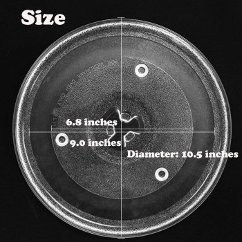 10 12 Inches Replacement Microwave Glass Plate Compatible With Hamilton Beach 252100500497 Hbp90D23 Microwave Glass Turntabl