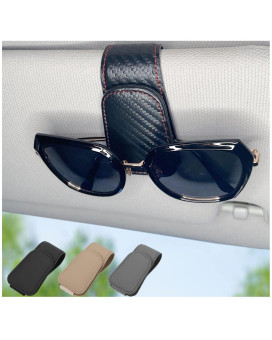 Chosmoyi Magnetic Leather Sunglass Holder For Car Sunglasses Clip For Car Visor Auto Interior Accessories Universal For Differ