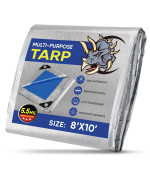 Ticonn Heavy Duty Tarp Cover Extra Thick Tarps Waterproof Tear And Rip Proof Uv Resistant Tarpaulin With Reinforced Grommets An