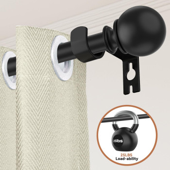 Curtain Rods For Windows 66 To 120 58 Inch Heavy Duty 2 Pack Small Curtain Rod Set With Brackets Adjustable Drapery Rods