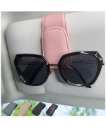 Chosmoyi Magnetic Leather Sunglass Holder For Car Sunglasses Clip For Car Visor Auto Interior Accessories Universal For Differ