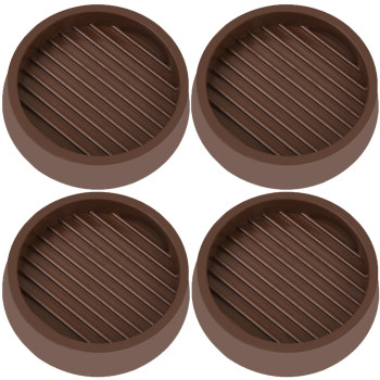 Vocomo 3X3 Caster Cups Round Rubber Furniture Coasters With Antisliding Floor Grip Non Skid Furniture Pads Furniture Floor Pr