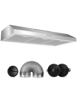 600 Cfm Range Hood 36 Inch Under Cabinet Range Hood For Ductductless Convertible Stainless Steel Kitchen Stove Vent Hood With