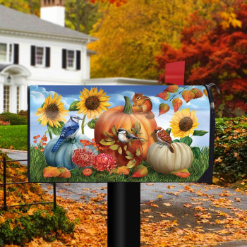 Briarwood Lane Autumn Gathering Fall Mailbox Cover Standard Size