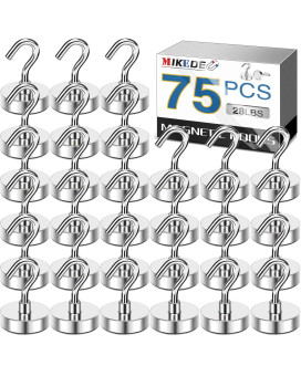 Mikede Magnetic Hooks Heavy Duty 28Lb Strong Rare Earth Neodymium Magnets With Hooks For Hanging Magnetic Hanger Strong Cruise