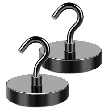 Lovimag Black Magnetic Hooks 150Lbs Magnet Hooks For Hanging Heavy Duty Magnetic Hooks Cruise For Home Improvement Must Haves