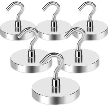 Lovimag Magnetic Hooks Heavy Duty 150Lbs Strong Neodymium Magnet Hooks Magnetic Hooks Cruise For Refrigerator Hanging Grill