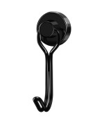 Lovimag Magnetic Hooks Strong Magnetic Hooks For Refrigerator 25Lbs Black Swivel Neodymium Magnets With Hooks For Fridge Crui