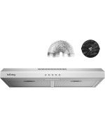 Range Hood 30 Inch Iseasy Under Cabinet Range Hood Ductedductless Convertible Kitchen Vent Hood 30 Inch With 3Speed Exhaust