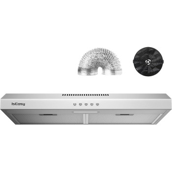 Range Hood 30 Inch Iseasy Under Cabinet Range Hood Ductedductless Convertible Kitchen Vent Hood 30 Inch With 3Speed Exhaust