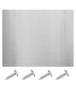 Ekon Stainless Steel Backsplash 24 X 30 Inch Wall Shield For Kitchen Easy Clean And Installation