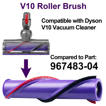 2 Pack Roller Brush Replacement For The Ilovelife Brand Quickrelease Motorhead Cleaner Compatible With Dyson V10 Sv12 Vacuum 5C