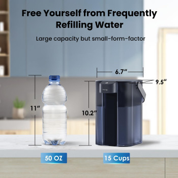 Waterdrop Alkaline Electric Water Filter Pitcher Dispenser Nsfansi 42 200Gallon 5X Times Longlife Countertop Water Filter