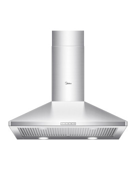 Midea Mvp30W6Ast Ducted Pyramid Range 450 Cfm Stainless Steel Wall Mount Vent Hood With 3 Speed Exhaust Fan 5Layer Aluminum Pe