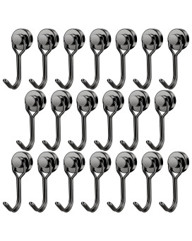 Findmag 30 Lbs Magnetic Hooks Heavy Duty Magnetic Swivel Hooks Cruise Black Strong Neodymium Magnet Hook For Hanging Magnets Wi