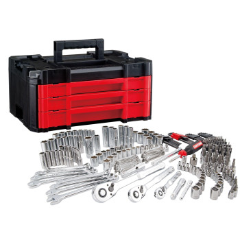 Craftsman 262Piece Mechanic Tool Set Master Socket Set With 3Drawer Versastack Tool Box Saemetric Set Cmmt45309