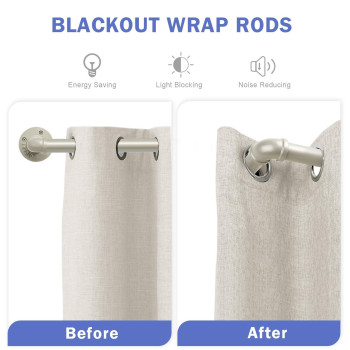 Curtain Rods For Windows 16 To 28 1 Inch Industrial Curtain Rod Wrap Around Curtain Rods Room Divider Curtain Rod Indoorout