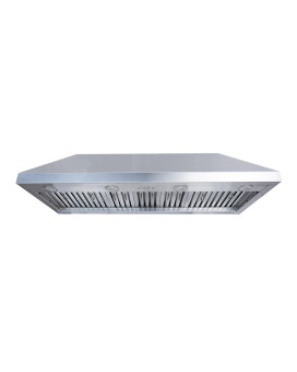 Fh Fohome 48 Inch Builtin Range Hood 4Speed 1150 Cfm Super Quiet Stainless Steel Range Hood Internal Motor Adjustable Light