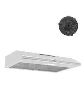 Sndoas Range Hood 30 Inch Ductless Range Hood With Charcoal Filter Under Cabinet Range Hood Kitchen Hood With Button Control Ven