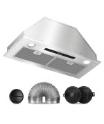 Range Hood Insert 30 Inch Vent Hood Insert With 600 Cfm Ductedductless Convertible Range Hood With 4 Speed Hood Fan For Kitch