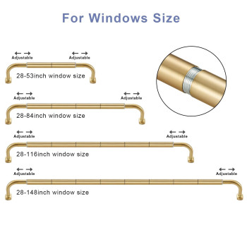 Splicing Room Darking Curtain Rods For Windows 28116 1Inch Diameter Wrap Around Adjustable Drapery Blackout Curtain Rod Wa