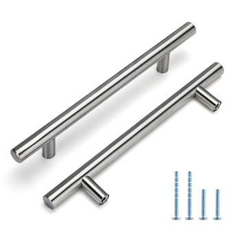 Homdiy 400 Pack Cabinet Pulls Brushed Nickel Cabinet Door Handles Hd201Sn Cabinet Handles Bar Cabinet Pulls Stainless Steel Ca