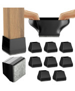 Square Chair Leg Floor Protectors 8 Pcs Silicone Chair Floor Protectors For Hardwood Chair Legs Caps To Prevent Floor From Scr