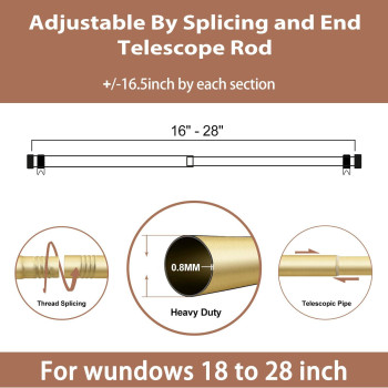 Curtain Rods For Windows 16 To 28 1 Inch Curtain Rod Set Heavy Duty Drapery Rods With Adjustable Curtain Rods Outdoor Modern