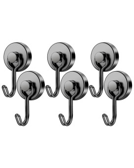 Findmag 60Lbs Neodymium Swivel Magnetic Hooks For Hanging N52 Metal Refrigerator Magnet Hooks Strong Magnets With Hooks For Cr