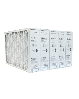 Honeywell Fc100A1029 5 Pack 16 X 25 X 4 Pleated Air Filter Merv 11 Bundle With Same Day Supply Filter Change Reminder