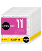 Simply Filters 12X24X1 Merv 11 Mpr 1000 Air Filter 24 Pack Actual Size 1175X2375075 Hvac Ac Furnace Air Pleate