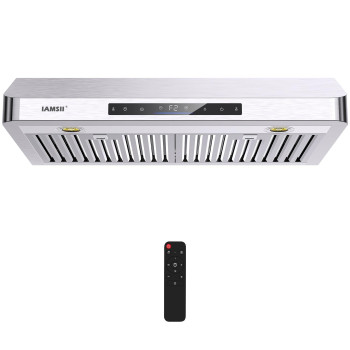 Under Cabinet Range Hood 36 Inch 900 Cfm Stainless Steel Kitchen Stove Vent Hood With 4 Speed Exhaust Fan Gesture Sensingtouch