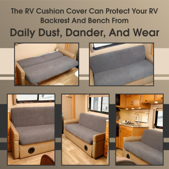 Hudson Comfort Rv Couch Covers For Sofa Bed 2Piece Backrest And Seat Covers Ideal For Jackknife Camper Slip Covers For Rv F