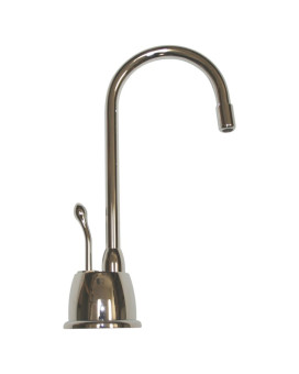 Point of Use Instant Hot Water Faucet with Gooseneck Spout and Self Closing Handle