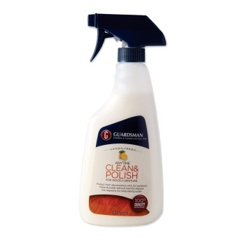 Guardsman Anytime Clean Polish Wood Cleaner Furniture Polish For Cabinets Tables And Other Wood Surfaces Spray Bottle Le