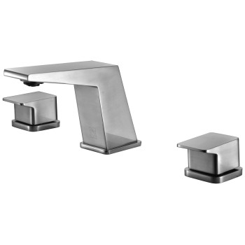 ALFI brand AB1471-BN Brushed Nickel Modern Widespread Bathroom Faucet